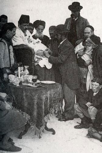 Ceremonie de la circoncision (vers 1900, Afrique du nord)